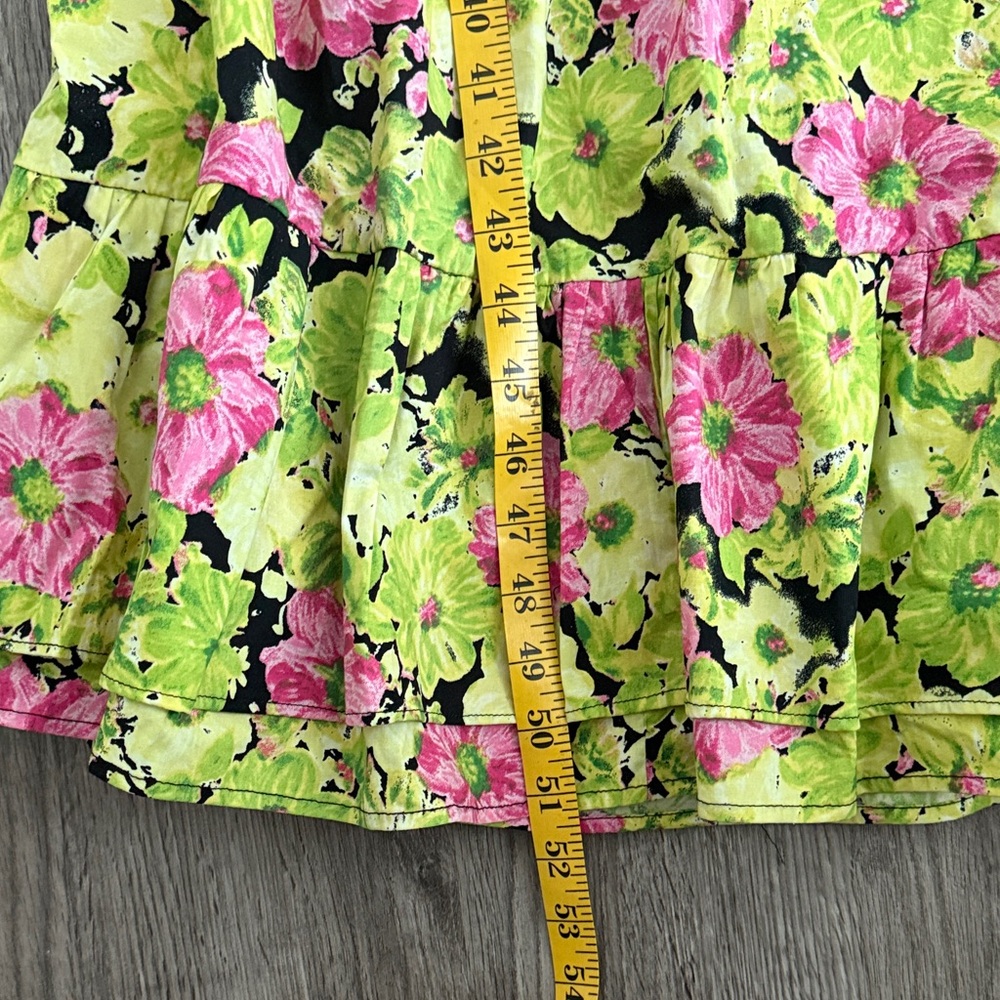 Wayf Vibrant Floral Maxi Dress in Green and Pink - Picture 6 of 8